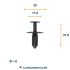clip mercedes oe a0009914140 10pcs