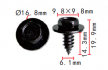 clip opelvauxhaul oe 11509371 10pcs