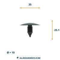 CLIP RENAULT OE: 7518N8, 7703077225 (20PCS) CLIP RENAULT OE: 7518N8, 7703077225 (20PCS)