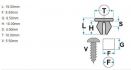 clip toyotalexus oe 9018906013 b000951180 9018906065 90189t0014 10pcs