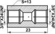 connector 38unf38unf l23 sw13 1pc