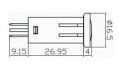control light amber chrome edge 1pc