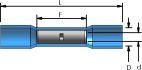 cosse connecteur thermoseal bleue 5pc