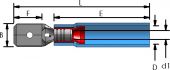 cosse thermoseal mle bleue 63mm 5pc