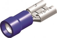 COSSES PREISOLEES EN PVC STANDARD HALF-INSULATED FEMALE DISCONNECTORS BLEU 4,8X0,8