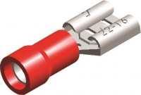 COSSES PREISOLEES EN PVC STANDARD HALF-INSULATED FEMALE DISCONNECTORS ROUGE 4,8X0,8