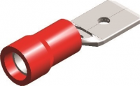 COSSES PREISOLEES EN PVC STANDARD INSULATED MALE DISCONNECTORS ROUGE 4,8X0,5