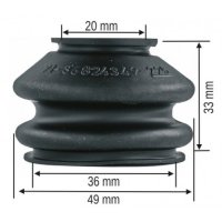 COUVRE POUSSIERE 20-36-33 BMW FIAT RENAULT (1PC)