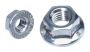 DIN 6923 SERRATED HEXAGON FLANGE NUT ZINC PLATED M10 (250PCS)