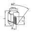 crou de roue zinc ferm conique 60 m12x150x33 hex19 1pc