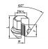 crou de roue zinc ferm conique 60 m14x15x29 hex21 1pc