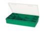 empty compartment box small green 1211 1pc