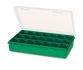 empty compartment box small green 1221 1pc