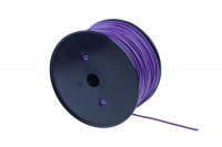 ENKELADERIGE KABEL PVC 0,35MM2 VIOLET (1M-100/ROL)