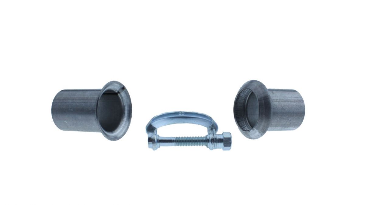 exhaust repair flange kitb 2xflange1xclamp 40mm 1pc exhaust repair flange kitb 2xflange1xclamp 40mm 1pc
