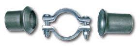 exhaust repair flange kitb 2xflange1xclamp 50mm 1pc exhaust repair flange kitb 2xflange1xclamp 50mm 1pc
