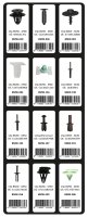 FILLED INLAY TOP 13 - 24 CLIPS BMW-MINI (1PC)