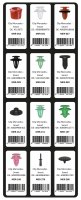 FILLED INLAY TOP 13 - 24 CLIPS MERCEDES - SMART (1ST)