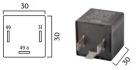 flashing light relay 12v 2 4x21w 3poles 1pc