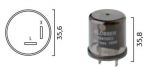 flashing light relay 24v max 150w 2pole 1pc