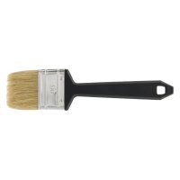 FLAT BRUSH, 20, DISPOSABLE, WHITE PIG HAIR (1PC)