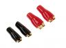 flat plug 2 x 28 mm black 2 x 48 mm red 1pc