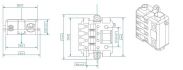 fuse holder for mega fuses combinations in positions 1pc