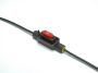 FUSE HOLDER MINI LOW PROFILE BLACK WIRE 1,5MM² (1PC)