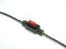 fuse holder mini low profile black wire 15mm 1pc