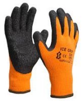 GANT HIVER ORANGE / NOIR AVEC LATEX GRIP MT10 PAIRE) (1PC)