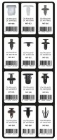 GEVULDE INLAY TOP 1 - 12 CLIPS MITSUBISHI (TOP (1ST)