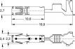 hdscs connector terminal15 female 1015mm 10pcs