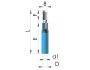 heat shrink insul male bullet disconnectors blue 50 5pcs