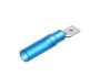 insulated heat shrink male disconnector waterproof blue 48 50pcs