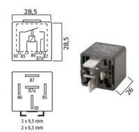 HOOG VERMOGEN MAAK RELAIS 24V 40/30A (1ST)