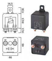 HOOG VERMOGEN MAAK RELAIS 24V 70A (1ST)