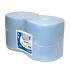 industrial cleaning paper roll 2layer blue glued 26x190 maxi roll 2pcs