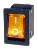 INTERRUPTEUR À BASCULE MINI ON/OFF ILLUMINE AMBRE 12V 16A (1PC)