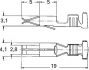 junior timer female terminal 0515mm2 28x08 50st