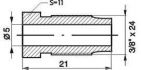 mamelon de conduite de frein 3824unfx21mm sw11 5mm 96027 1pc