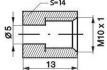 mamelon de conduite de frein m10x1x13mm sw14 5mm 96026 1pc