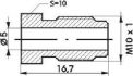 mamelon de conduite de frein m10x1x167mm sw10 5mm 96025 1pc