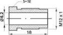 mamelon de conduite de frein m12x1x18mm sw12 62mm 96021 10pc