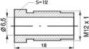 mamelon de conduite de frein m12x1x18mm sw12 65mm 96023 1pc