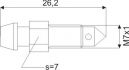 mamelon de purge frein 0053 m7x1x262mm sw7 1pc