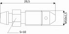 mamelon de purge frein 0103 m10x15x295mm sw10 1pc