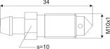 mamelon de purge frein m10x1x34mm sw10 1pc