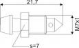 mamelon de purge frein m7x1x217mm sw7 1pc