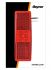 marker lamp 12 24v red 110x40mm led 1pc