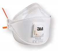 MASQUE ANTI-POUSSIÈRE 3M ™ AURA ™ 9332+, FFP3, AVEC VALVE D‘EXPIRATION, 10 PIÈCES (10PC)